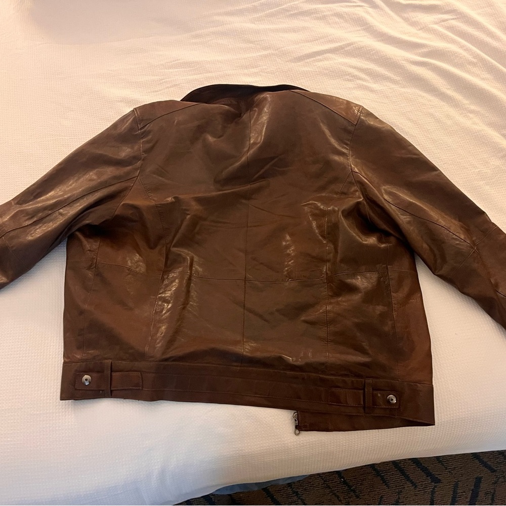 Remy Leather Brown Lightweight Casual Jacket